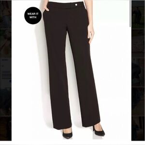 Calvin Klein Women's Black Modern fit Trousers